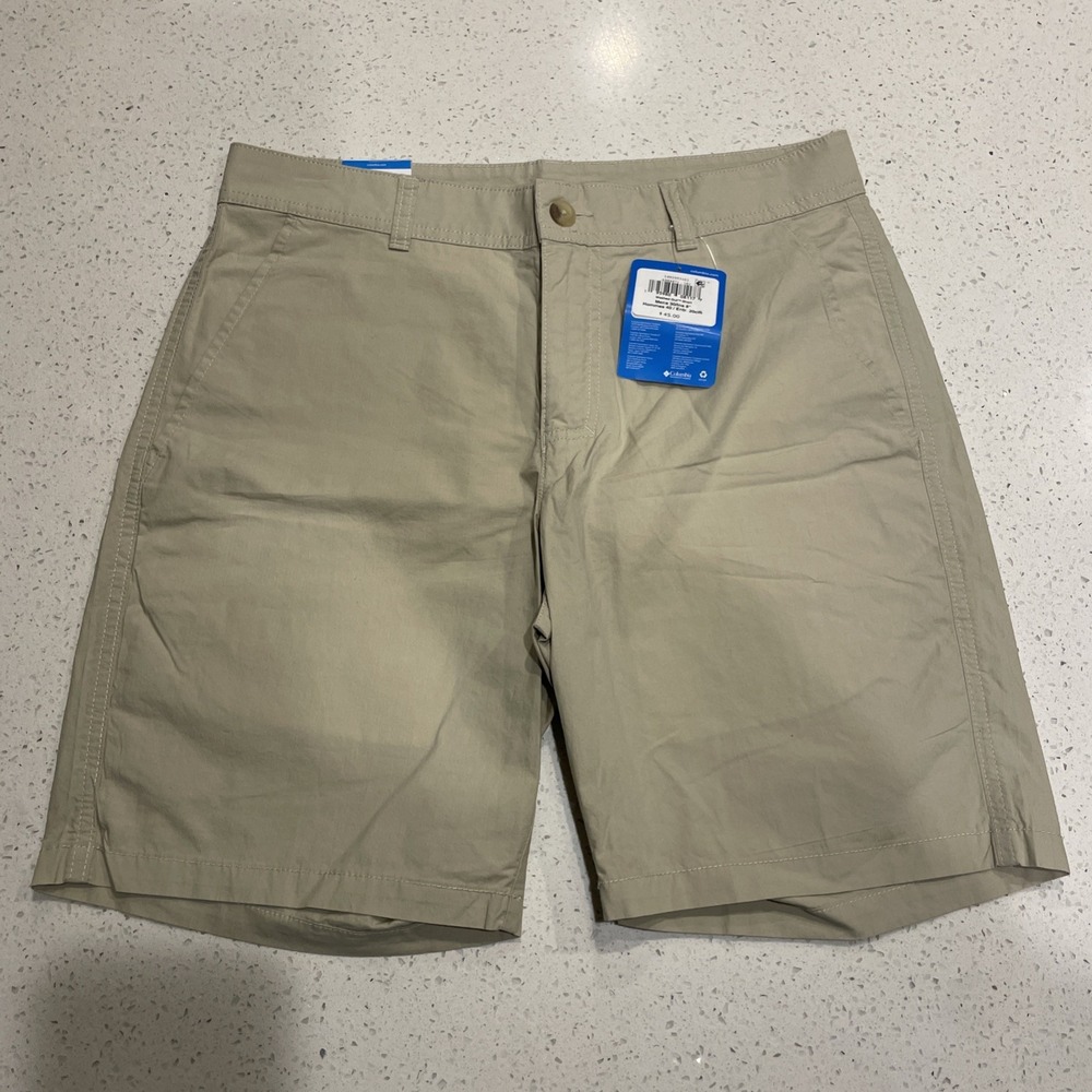 NWT Columbia Washed Out Classic Shorts Mens Regular Sz 30 Beige Beach Club Golf